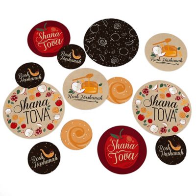 Rosh Hashanah Jewish New Year Giant Circle Confetti Rosh