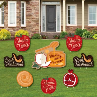Rosh Hashanah Yard Sign Outdoor Lawn Decorations Jewish