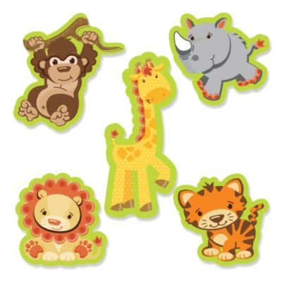 Funfari™ - Fun Safari Jungle - DIY Shaped Party Paper Cut-Outs ...
