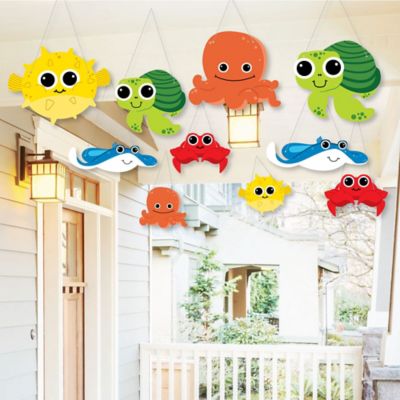 Hanging Under The Sea Critters Outdoor Birthday Party Or Baby