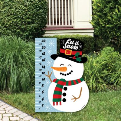 Snowman Snow Gauge Party Decorations Snow Measurement Welcome