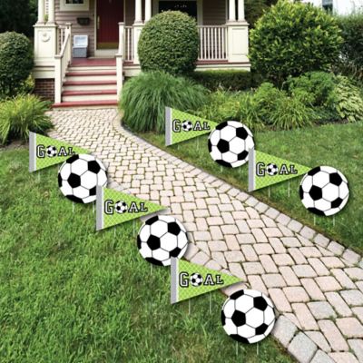 Goaaal Soccer Lawn Decorations Outdoor Baby Shower Or