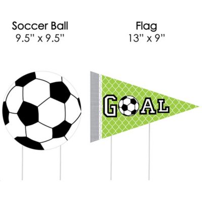 Goaaal Soccer Lawn Decorations Outdoor Baby Shower Or