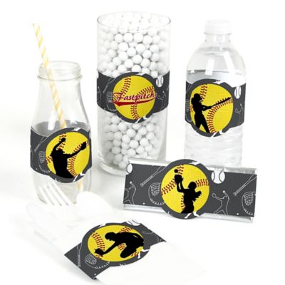 Grand Slam Fastpitch Softball Diy Party Supplies Baby Shower