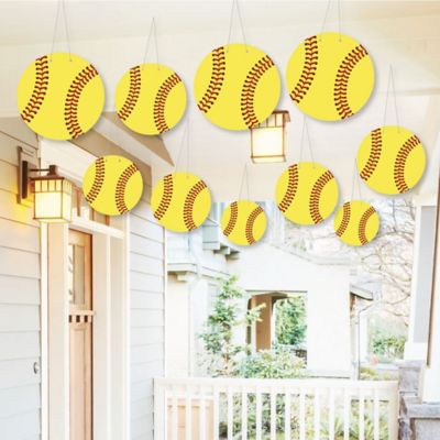 Hanging Grand Slam Fastpitch Softball Outdoor Baby Shower Or
