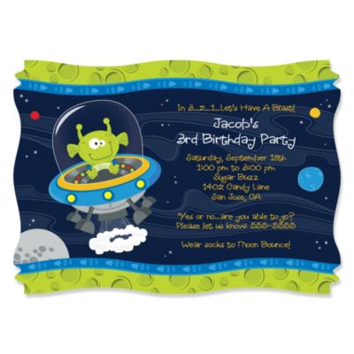 Alien Party Invitations 8