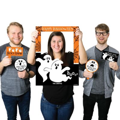 Spooky Ghost - Personalized Halloween Party Selfie Photo Booth Picture ...