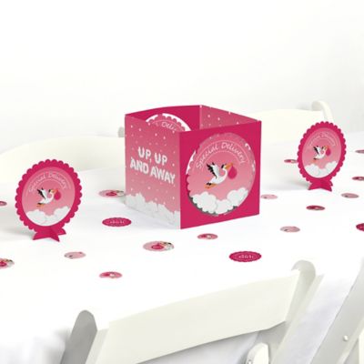 Girl Special Delivery It S A Girl Stork Baby Shower Centerpiece
