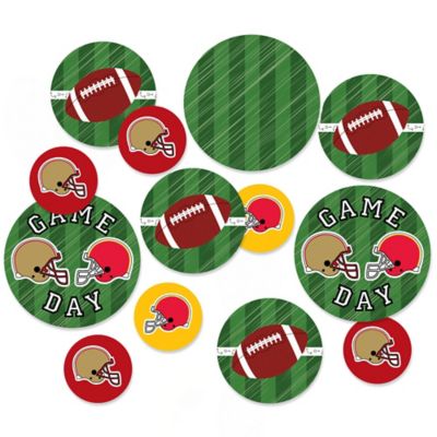 Super Football Bowl Sports Game Day Party Giant Circle Confetti