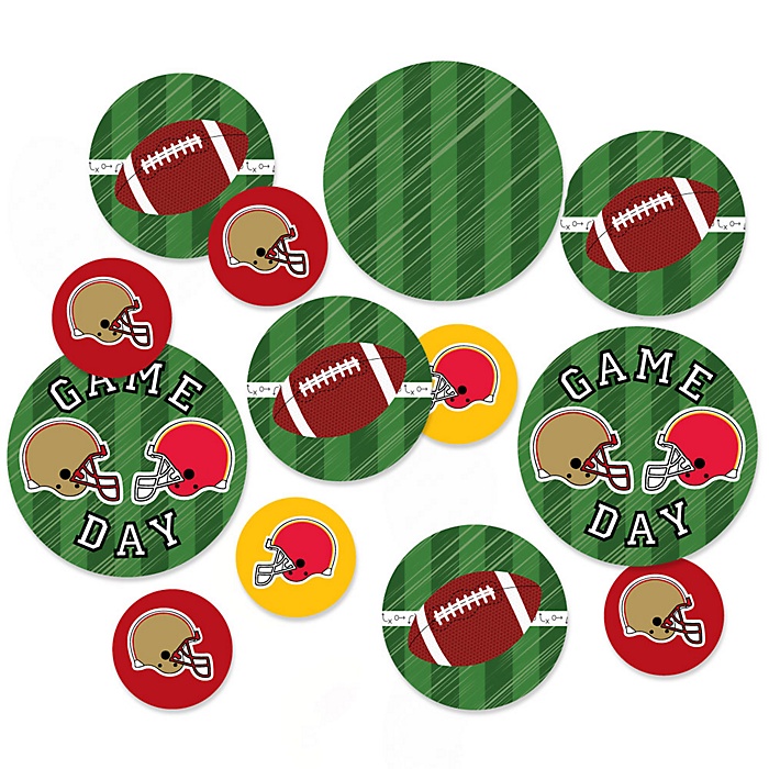 Super Football Bowl Sports Game Day Party Giant Circle Confetti