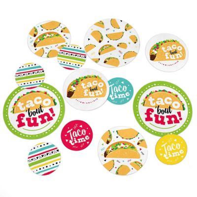 Taco Bout Fun Mexican Fiesta Giant Circle Confetti Party
