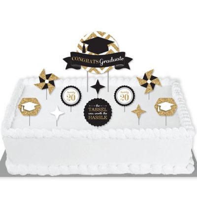 Tassel Worth The Hassle Gold 2020 Graduation Party Cake