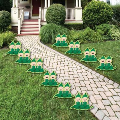 Twins Two Peas In A Pod Lawn Decorations Outdoor Baby Shower