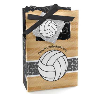Bump, Set, Spike Volleyball Personalized Party Favor Boxes Set of