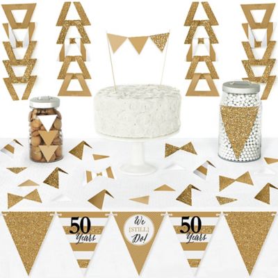 We Still Do 50th Wedding Anniversary Diy Pennant Banner