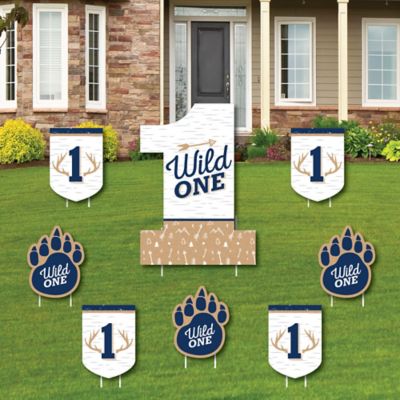 He S A Wild One Yard Sign And Outdoor Lawn Decorations Deer