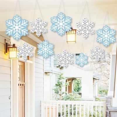 Hanging Winter Wonderland Outdoor Snowflake Holiday Party