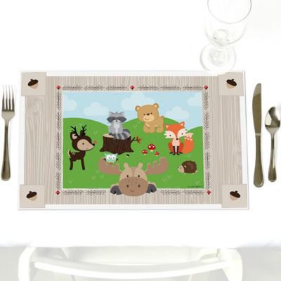 Woodland Creatures Party Table Decorations Party Placemats