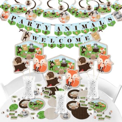Woodland Creatures Baby Shower Theme Bigdotofhappiness Com
