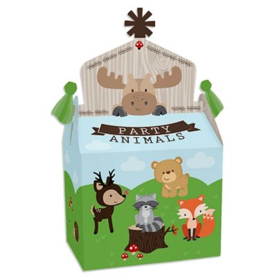 Woodland Creatures Treat Box Party Favors Baby Shower Or