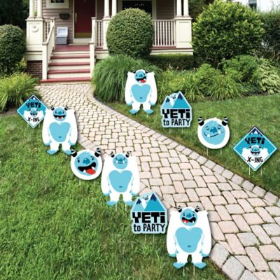 Yeti To Party Lawn Decorations Outdoor Abominable Snowman