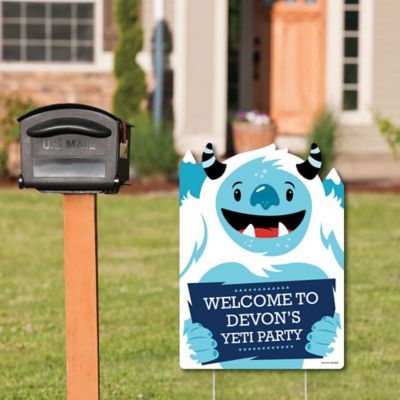 Yeti To Party Party Decorations Abominable Snowman Party Or