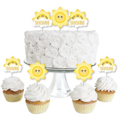 You Are My Sunshine Dessert Cupcake Toppers Baby Shower or Birthday