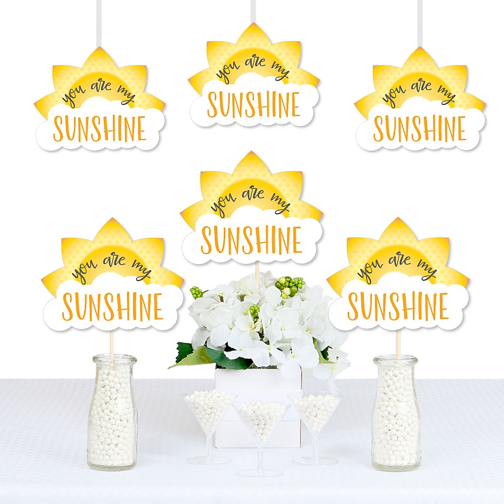 You Are My Sunshine Sun And Cloud Decorations Diy Baby Shower Or