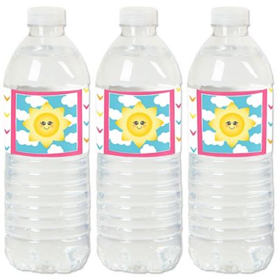 You Are My Sunshine Baby Shower Or Birthday Party Water Bottle
