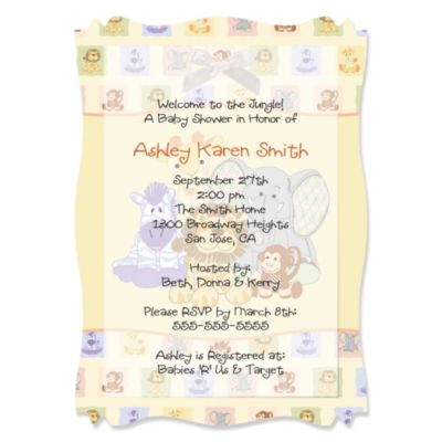 Baby Shower Invitations With Vellum Overlay 2